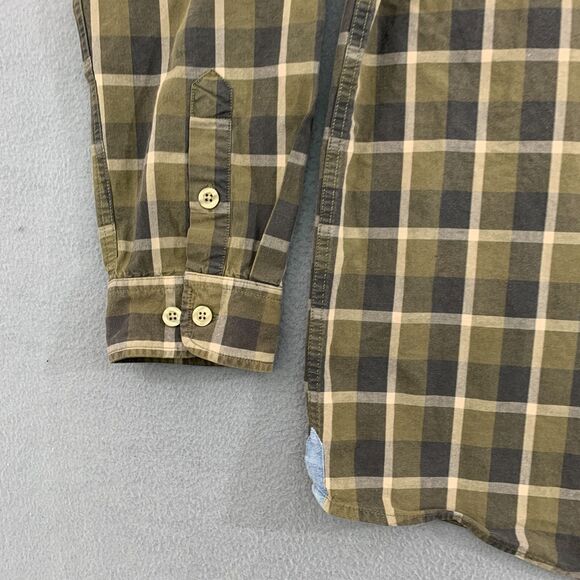 Carhartt Button Shirt Mens XL Plaid Brown Long Sleeve Pocket Cotton - Picture 2 of 16